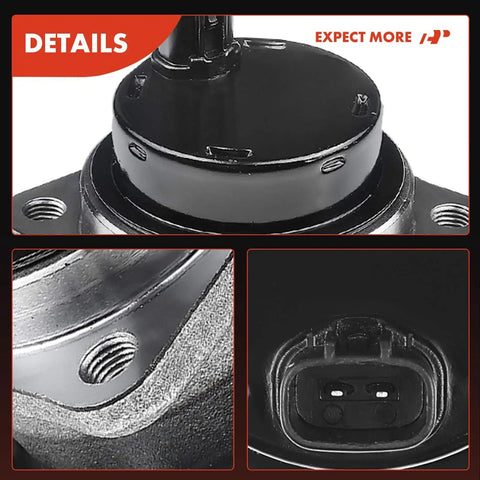 Close-up of Two Pack Rear Wheel Bearing And Hub Assembly With ABS And Five Lug Compatible With Toyota Corolla Matrix Prius And Pontiac Vibe