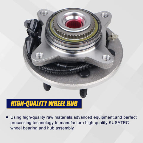 Beefed Up Front Wheel Bearing And Hub Assembly 515079 For Ford F-150 4x4 2005-2008 And Lincoln Mark LT 2006-2008 6 Lug With ABS Two Pack