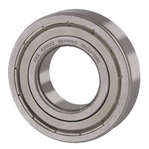 XiKe 6205ZZ bearing, double-sealed deep grove, 25x52x15mm, chrome steel