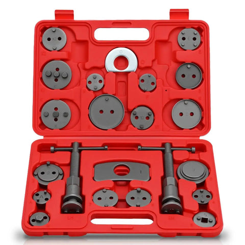 GOOACC 22pcs disc brake caliper piston compressor tool set in red case