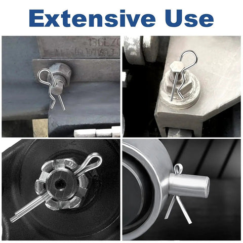 86 Piece Cotter Pin And R Clip Kit In Stainless Steel With 10 Sizes For Heavy Duty Hitch Pin Lock Systems Lawn Mowers And Tractors Includes M3x60mm M2.5x50mm M2x45mm M1.8x35mm M1.2x21mm R Clips And Straight Pins By LBYNKY installed in machinery