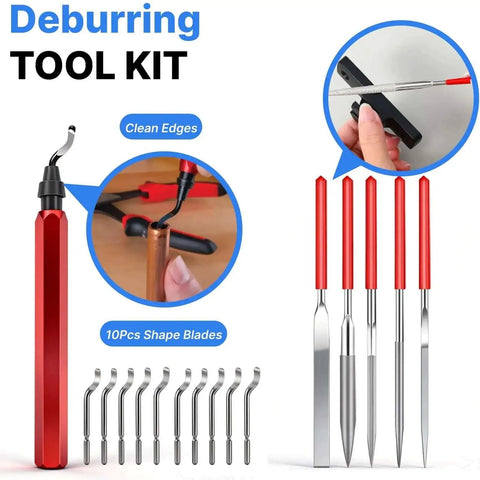 Deburring tool kit with shape blades and handles for All In One 3D Printer Tools Kit for Beginners 40 Pcs FDM Printer Accessories.