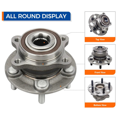 Two Pack Rear Wheel Hub Bearing Assembly 512344 FWD Only Fits Honda Accord Crosstour 2010 2011 CRV 2007 2011 Crosstour 5 Lug