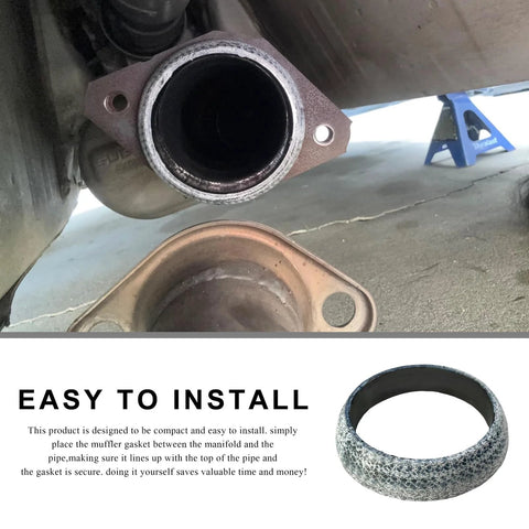 65mm graphite exhaust gasket donut for car exhaust flange, universal leakproof manifold downpipe replacement