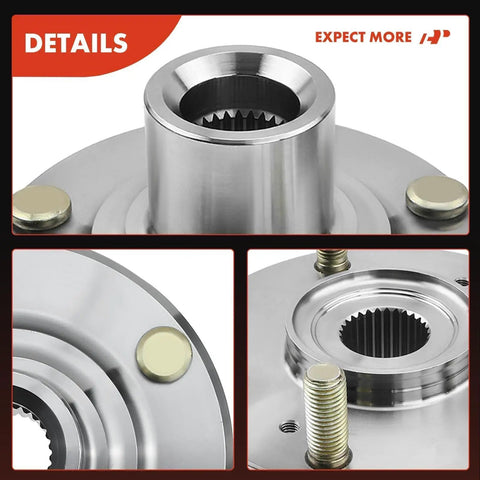 Close-up of the Front Wheel Bearing And Hub Assembly Kit For Honda Accord 2003-2007, Civic Si 2006-2015, showing hub details.