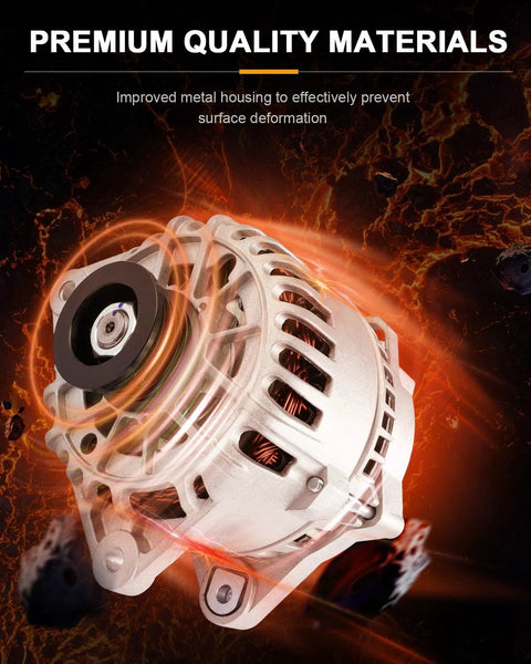 Beefed Up Alternator Compatible With Ford Escape Two Point Oh Liter 2001 Through 2004 And Ford Focus Two Point Oh Liter 2000 Through 2004 OE 8260N 8264N Replacement For Reliable Charging Easy Install Durable Output And Smooth Electrical System Operation with premium metal housing