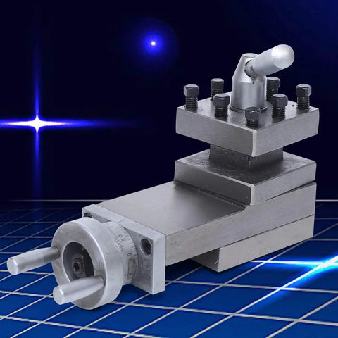 High Precision Swing Lathe Tool Slide AT300 Mini Metal Lathe Tool Post Assembly Holder For Lathe Parts 180mm Swing Travel