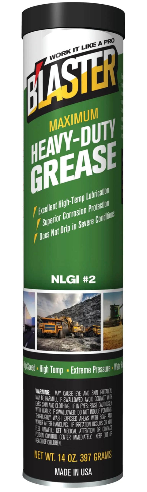 Heavy Duty High Temperature Grease With Superior Material Protection NLGI 2 14 Oz Tub Pack Of 10 Built To Take A Beating
