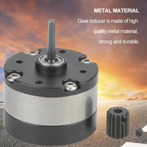 Planetary Gearbox Reduction Motor For RC Cars And Trucks High Performance Transmission, metal construction, outdoor background