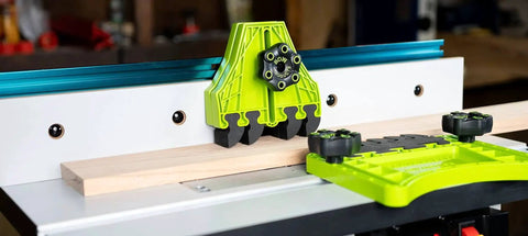 Featherboard For Table Saws With EVA Feathers That Keep Kickback In Check And Boost Feed Control For FencePRO FP4 installed on router