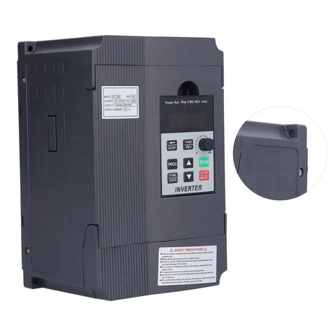 AT1-2200S Variable Frequency Drive 2.2KW 220V Single Phase VFD Inverter Converter with control panel and safety label