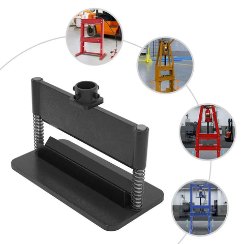 12 Inch Press Brake Attachment Kit For 12 To 20 Ton Hydraulic Shop Presses - dual spring metal bending tool, multiple setup views