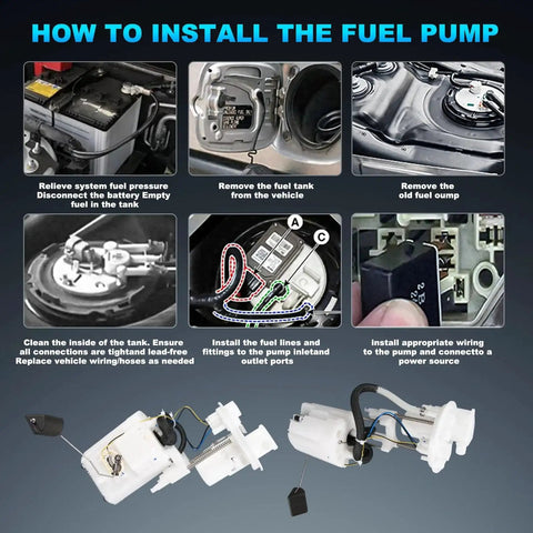 Installation guide for Direct Fit Electric Fuel Pump Module Assembly For Toyota Avalon 2013 2018 And Camry 2012 2017 2.5L 2AR FE