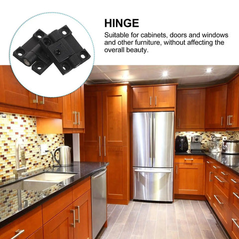 Adjustable Black Plastic Cabinet Door Hinges 90 Degree Folding With Torque Positioning For Kitchen Cabinets Closets And Office Desks 1 Pair Durable Anneome