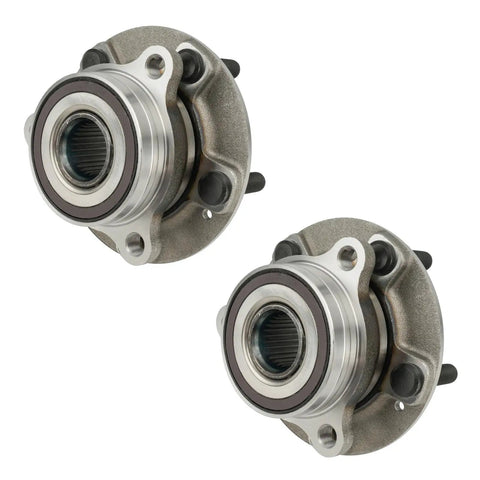 Front Wheel Bearing And Hub Assembly Replacement For Hyundai Elantra 2017 To 2023, Kia Forte 2019 To 2022, set of two 5-lug hubs