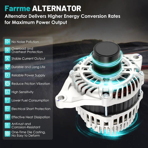 Drop-In 115A 12V Car Alternator Replacement For Chrysler 200 2011 2013 Sebring 2007 2010 Avenger 2008 2013 Caliber