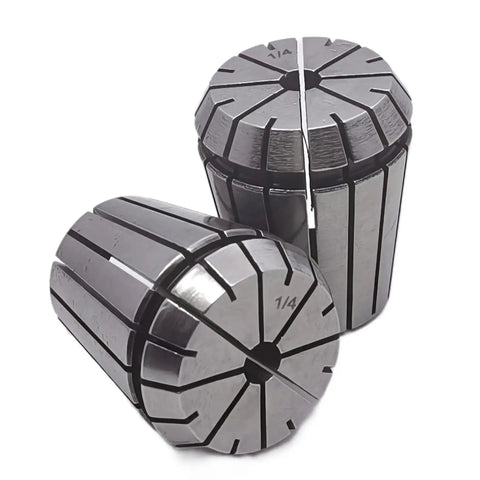 Quarter Inch Spring Collet Set For CNC Engraving Machines And Milling Lathe Tools, Two Pack, ER32 Compatible, 66Mn Steel
