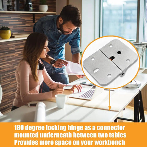 180 Degree Zinc Alloy Adjustable Locking Hinges Set Of 4 For Drop Leaf Tables And Desks, Anteisi Torque Hinges With Copper Parts