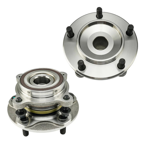 Pair Front Wheel Bearing Hub Assembly For Toyota Tundra 2007-2018 4WD, Tundra 2019-2021, And Sequoia 2008-2018 4WD, 2019-2022