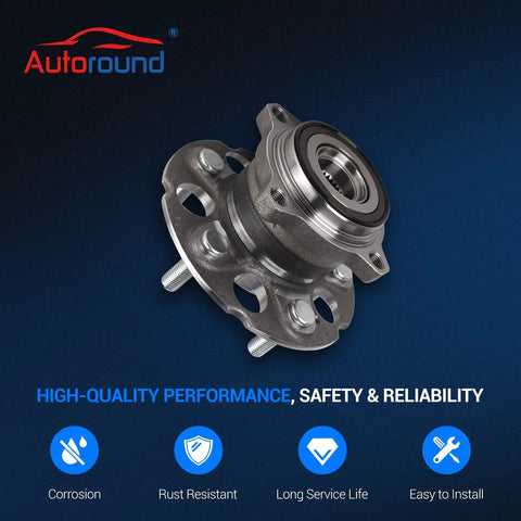 Rear Wheel Bearing And Hub Assembly 5 Lug Fit For Honda CR-V 2007-2011 Rear 4WD And Acura RDX 2007-2012 Rear AWD 2017-2018 Replacement