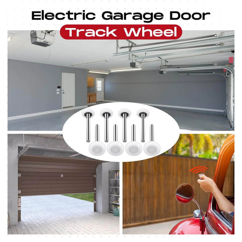 24 Pack Nylon Garage Door Rollers 2 Inch With Double Seal Cap Plus 4 Inch Stem Quiet Smooth Replacement Bearings in garage setting
