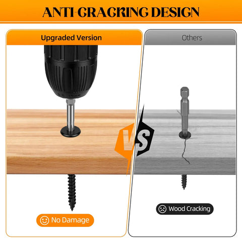 Anti-cracking design with Heavy Duty Exterior Deck Screws For Timber And Log With Rust Resistant Four Layer Epoxy Coating Torx Drive T30 Bit