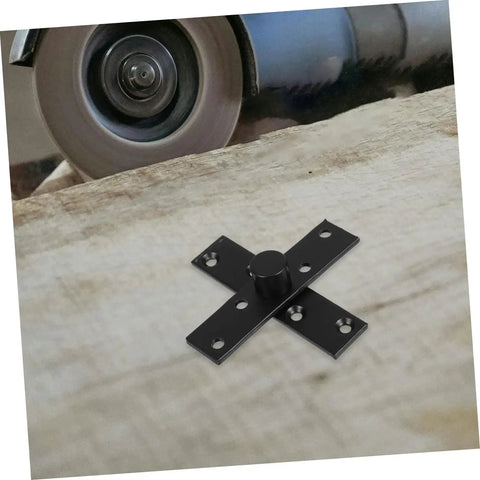 360 Degree Pivot Hidden Door Hinge For Concealed Doors And Secret Bookcases Heavy Duty Stainless Steel Hardware in black finish