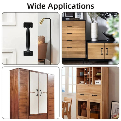 20 Pack 6-1/2 Inch Gate Pull Door Handles Metal Gate Pulls For Kitchen Cabinets Wardrobes Closets And Drawers With Screws