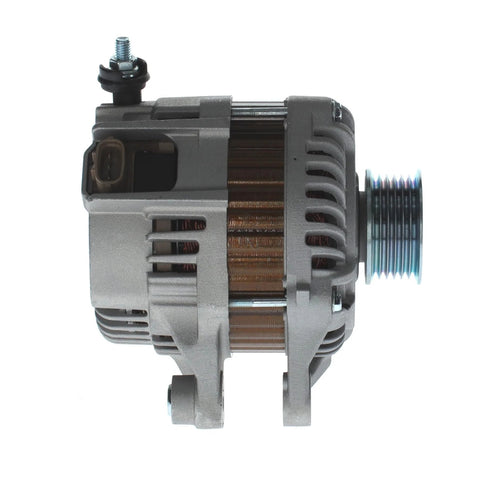 Side view of Premium 100 Amp Drop In Replacement Alternator For Mazda 3 3 Sport 6 CX 3 CX 5 And Miata Direct Fit 100 Percent New