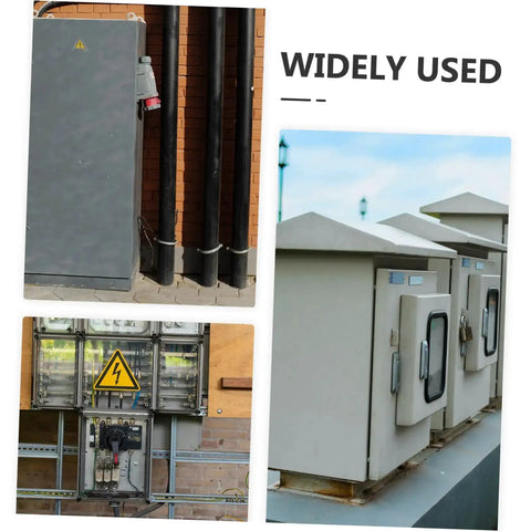 Heavy Duty Weatherproof Wall Mount Electrical Distribution Box for Industrial Use with Steel Enclosures and Easy Access Panels