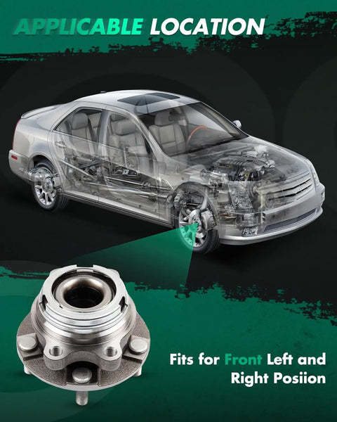 Wheel Hub Bearing Assembly With ABS For Nissan Altima Maxima Murano Pathfinder Quest JX35 And Infiniti QX60 2007 To 2019 5 Bolt