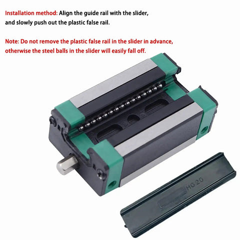 Beefy Linear Rail Carriage Block Bearing Steel Square Slide Carriage Slider For QEH15 And EGR15 Linear Rail Guide top view