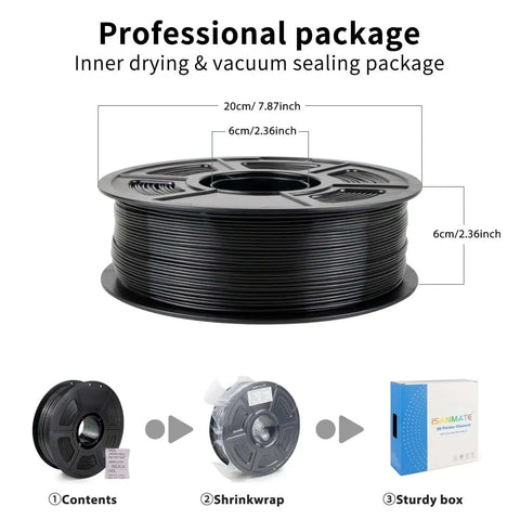 ASA Filament 1.75Mm Black 1Kg Outdoor Ready 3D Printer Filament Built For The Outdoors Rugged UV And Weather Resistant