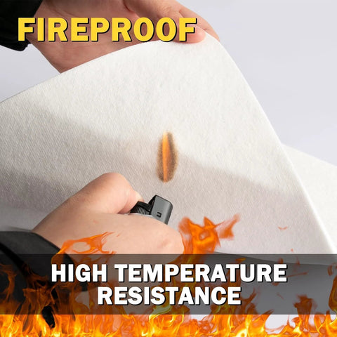 White ceramic fiber gasket paper sheet, 7x10x1/8 in, high-temperature furnace gasket material, 8 pcs