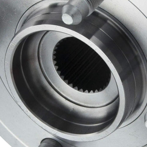 Close-up of a 6-Lug Front Wheel Bearing And Hub Assembly with ABS for 4WD Chevy Silverado Suburban Tahoe GMC Sierra 1500 Yukon XL