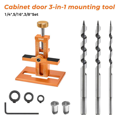 Three In One Cabinet Door Mounting Jig With Base For Frameless And Framed Cabinets Adjustable Door Installation Positioning Tool