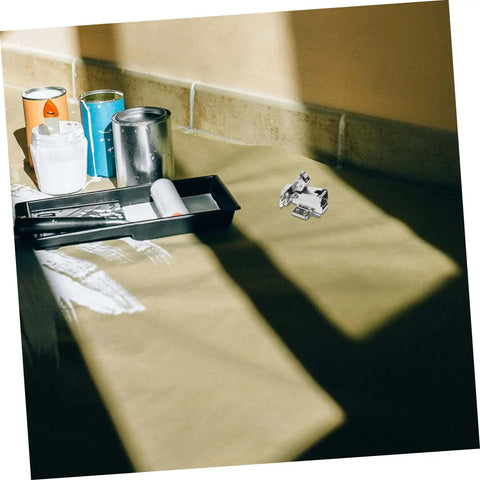 Soft Close Hidden Cabinet Hinges For Corner Cabinets With Damping System For Quiet Operation And Smooth Self Closing Easy Installation Includes Screws 2 Pack Zerodeko on a table next to paint cans