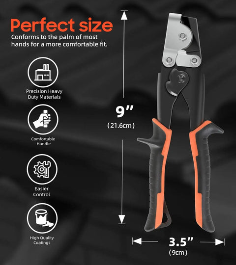 Snap Lock Punch And Gutter Crimping Tool For Sheet Metal And Gutters, Heavy Duty Workhorse End Cap Crimper For Vinyl And Aluminum Siding