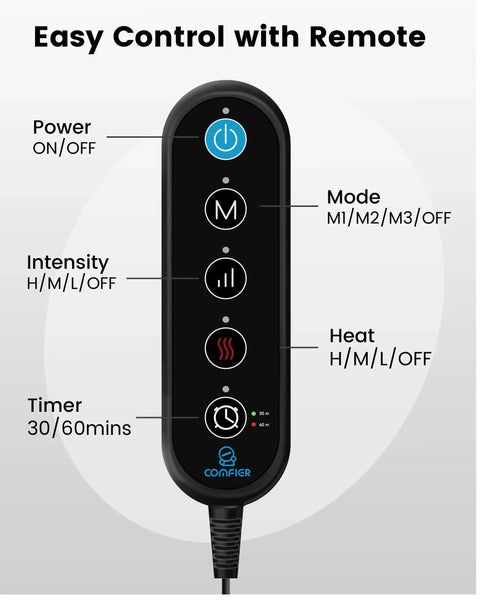 Remote control for Extra Large Heating Pad With Massager For Back Pain And Cramps Auto Shut Off Corded Heated Waist Belt