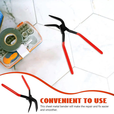 Pro Grade Manual Sheet Metal Bender Pliers With Carbon Steel Construction And Metric Markings 45 Degree Bend 140mm Hand Tool