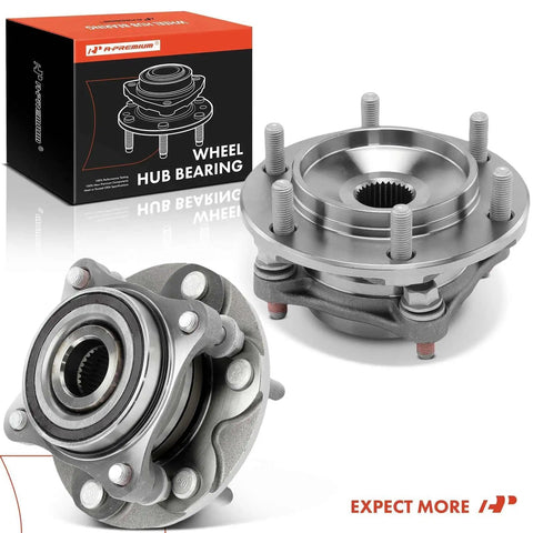 2 Pack Front Wheel Bearing And Hub Assembly Beefed Up 6 Lug 4WD Fit For Toyota Tacoma 2005-2021, 4Runner, with packaging