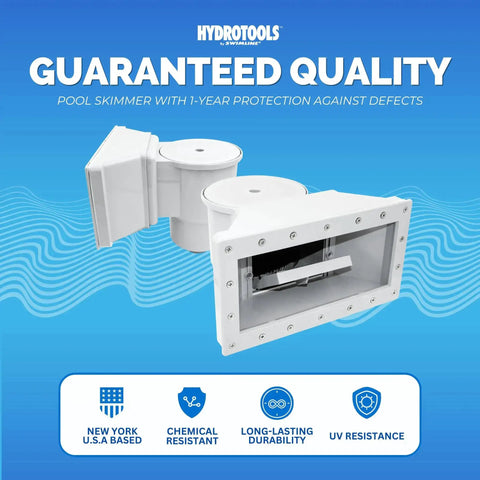 Wide Mouth Above Ground Pool Skimmer Kit with Durable ABS Construction, Snap In Weir