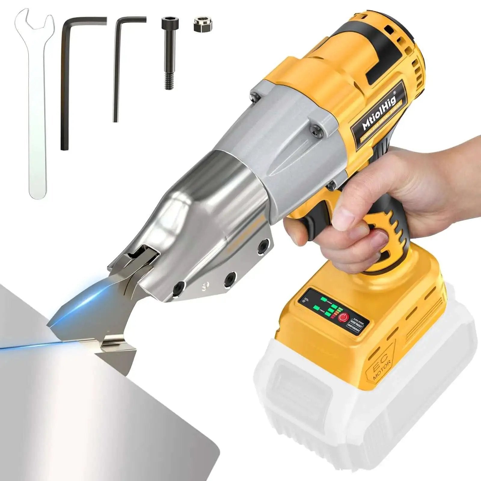 Cordless Sheet Metal Cutter Nibbler With Brushless Mot...