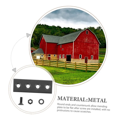 Barn Door Track Connector Kit One Set Joint Plate For Seamless Installation And Ultra Smooth Operation With Quiet Rust Resistant Hardware