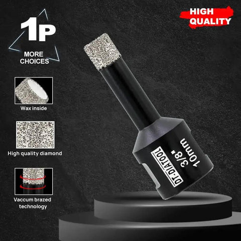 Diamond Core Drill Bit Set Vacuum Brazed Hole Saw 6mm 8mm 10mm With 5/8-11 Thread For Porcelain Tile Ceramic Marble Granite