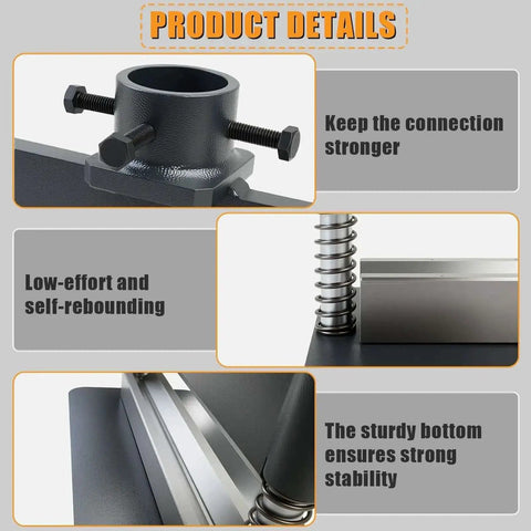 Heavy Duty 12 Inch Press Brake Attachment For 12 To 20 Ton Hydraulic Shop Presses With Dual Spring Design Metal Bending Tool details