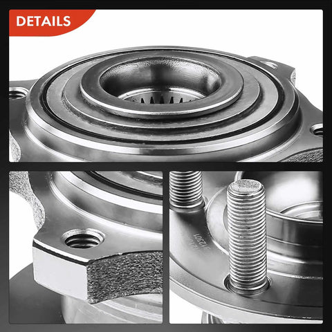 Close-up of Front And Rear Wheel Bearing And Hub Assembly Kit For Dodge Charger 2006 Through 2009 Magnum 2005 Through 2008