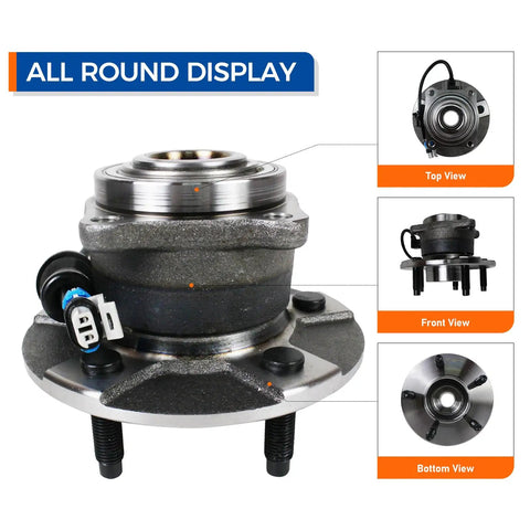 512229 Rear Wheel Hub And Bearing Assembly With ABS For 2006 Pontiac Torrent, 2005 2006 Chevy Equinox, And 2002 2007 Saturn Vue, 5 Lug