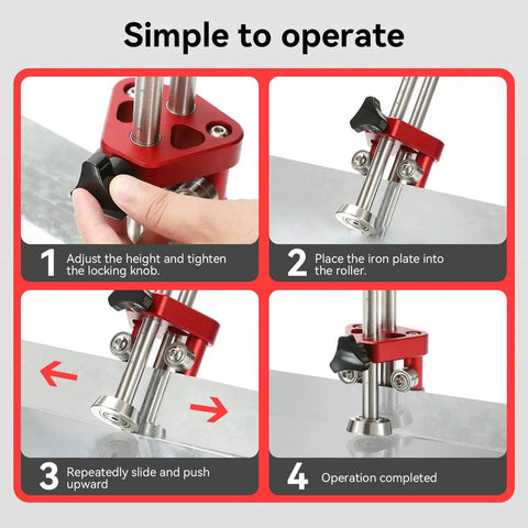 Sheet Metal Roller 1 Station Metal Bender For Roofing And Fabrication, 0-100 Degree Bend Range, Lightweight Portable 5in Tool instructions