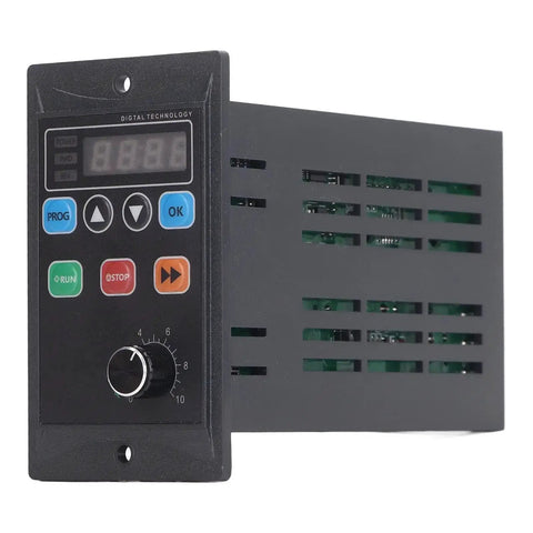 Compact 110V To 220V VFD Inverter For Motors Small Single Phase To Three Phase Converter with LED Display front view